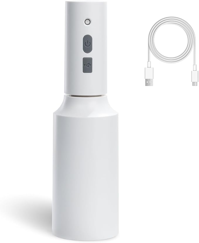 Bamworld Battery Powered Sprayer Rechargeable Electric Spray Bottle 750ml Continuous Mist Sprayer for Plants Cleaning Hairstyling Gardening USB Fast Charging Indoor Outdoor Use Hands-Free white