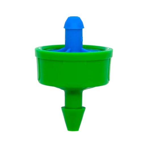 (50-Pack) - .5 Gallons Per Hour No-Drain Pressure Compensating Drip Emitters - Premium Drippers for Drip Irrigation 0.7-4.0 BAR (Works with Netafim, Rainbird, Raindrip etc.) (No-Drain .5 GPH, 50)