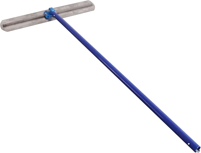 Bull Float Concrete Float, 39.37 x 5.91 inch Concrete Bull Float Kit, Round End Concrete Float Tool with 3 Float Handles, Screeding and Finishing Tool Kit