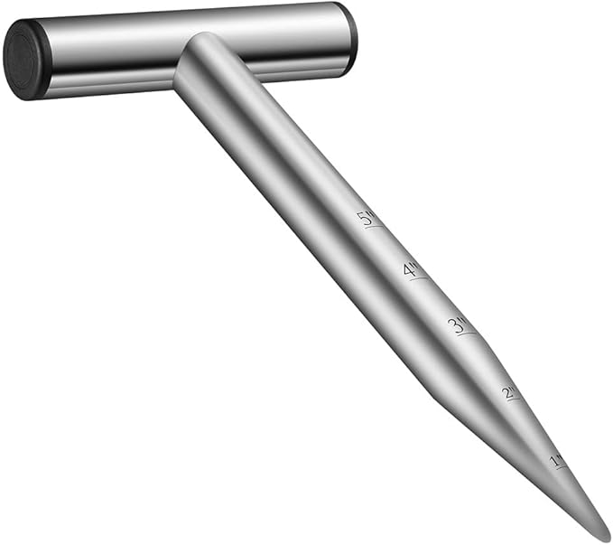 Hand Dibber, Seed Dibber, Bulb Planter Tool, Seed Planter Tool, Hole Digger for Plant Labels, for Self Watering Stakes, Hand Held Bulb Planter for Tulip Daffodil Crocus Garden Tool