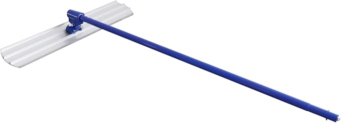 Professional Concrete Finishing Tools,47.24 x 7.28 Inch Round End Concrete Bull Float Kit,Cement Surface Smoothing & Leveling Trowel w/1.8M(6FT) Float Handle (B)