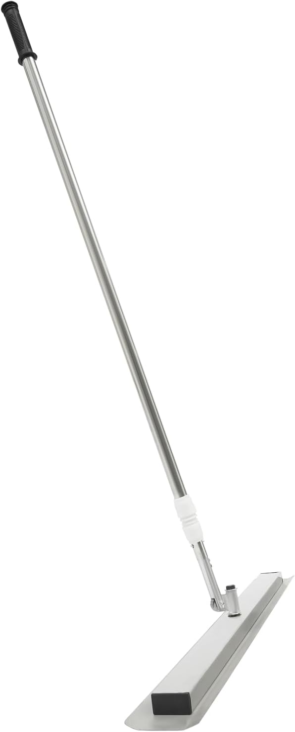 Bull Float Concrete Float, Concrete Trowel, Stainless Steel Leveling Tool, Adjustable 3.94-6.56ft Telescopic Pole for Smoothing Floors/Walls (31.5" Blade)