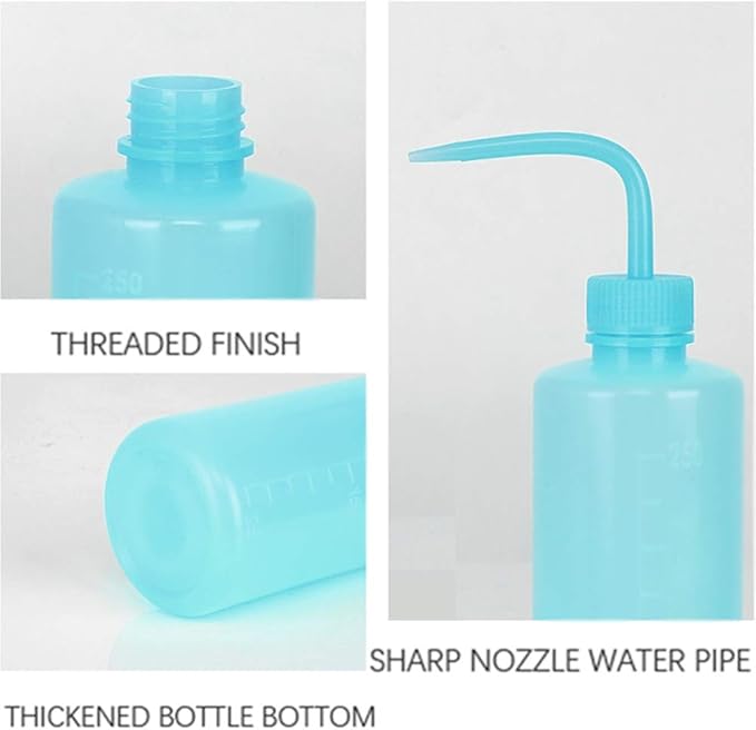 Squeeze Bottles Succulent Watering Bottle 500ml Blue Water Squirt Irrigation Bottle Squeeze Sprinkling Can Plastic Wash Plant Bottle 2pc