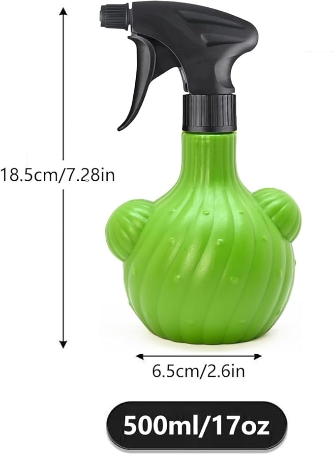 Plant Mister Spray Bottle，Spray Bottle for Indoor and Gardens, Continuous Water Mist Sprayer for Plants, Flowers, Cleaning (green 500ml/17oz)