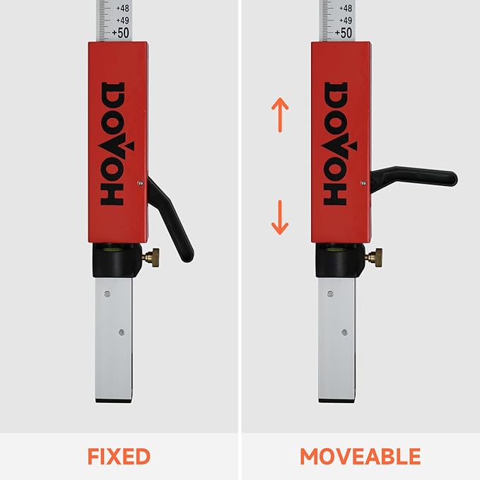 Grade Rod for Laser Level, with Quick-Release Slider for Laser Receiver, 7.9ft/2.4m Adjustable Aluminum Laser Level Stick, DP2400