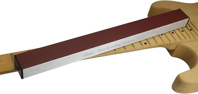 Guitar Fret Leveling Sanding Beam Bass Guitar Leveler Leveling File Tool Luthier Tool With 220 320 500 Grit And 400 MM