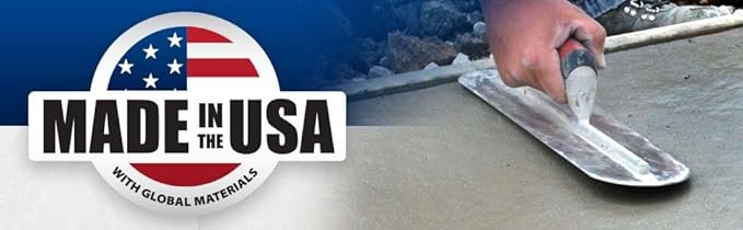 MARSHALLTOWN Fully Rounded Concrete Finishing Trowel, High Carbon Steel Blade, DuraSoft Handle, 16 x 4, Made in the USA, MXS66FRD