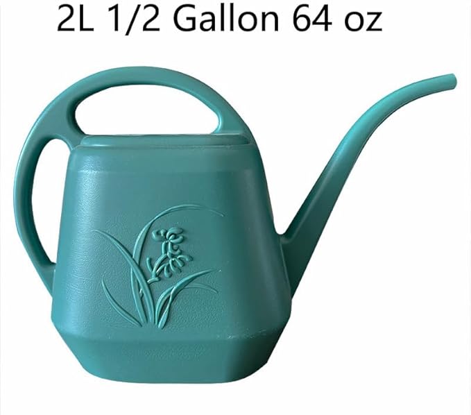 Watering Can for Indoor Outdoor Plant Plants Garden - 1/2 Gallon - Green