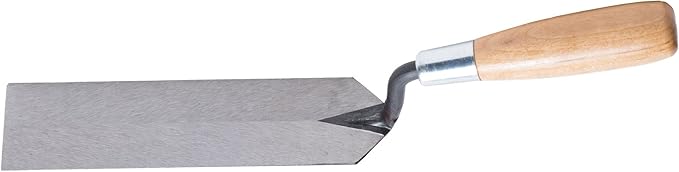MARSHALLTOWN Margin Trowel, 8 x 2 Inch Blade, Spread Mortar and Tile Adhesive, Durable High Carbon Steel, Wood Handle, Tile Trowel, Made in the USA, 58