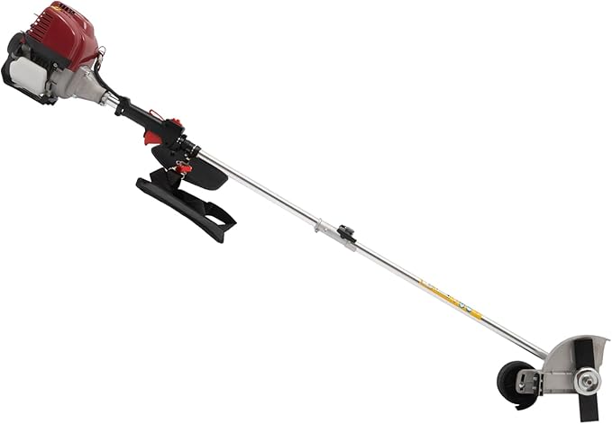 35.88CC Weed Wacker 0.75KW 4 Stroke Gasoline Engine String Trimmers 8500RPM High Speed Brush Cutter and Grass Trimmer with 2 Blade Heads for Home Garden Lawn Mowing
