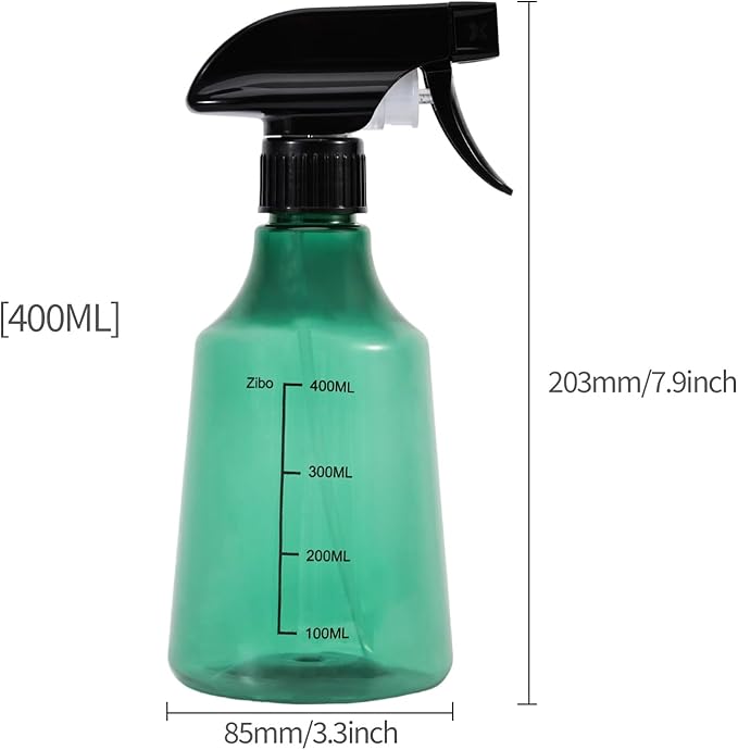 driew Plant Mister Spray Bottle, 13.6oz 400ML Plant Mister Water Spray Bottle with Scale for Plants Misting Bottle Water Fine Mist,Green