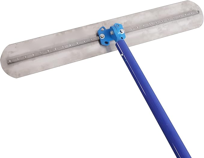 Bull Float Concrete Float, 39.37 x 5.91 inch Concrete Bull Float Kit, Round End Concrete Float Tool with 3 Float Handles, Screeding and Finishing Tool Kit