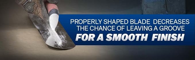 MARSHALLTOWN Fully Rounded Concrete Finishing Trowel, Blue Steel Blade, DuraCork Handle, 18 x 3, Made in The USA, MXS75BFRDC