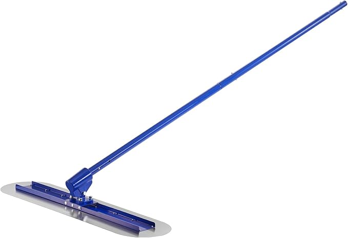 VEVOR Bull Float Magnesium Concrete Float, 47.24 x 7.28 Inch Round End Concrete Float Tool with 4 Aluminum Alloy Replaceable Handles, Cement Finishing Float for Various Industrial Applications