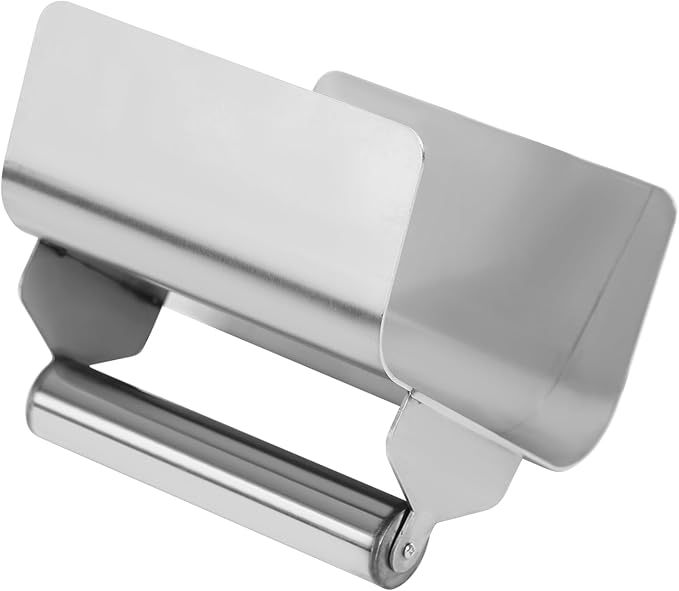 Landscape Curb Trowel Concrete Curb Tools, 7.24x5.9x4In Stainless Steel Slope Slant Trowel, Concrete Curb Tool with Handle and Putty Knife for Garden Pavement Patio