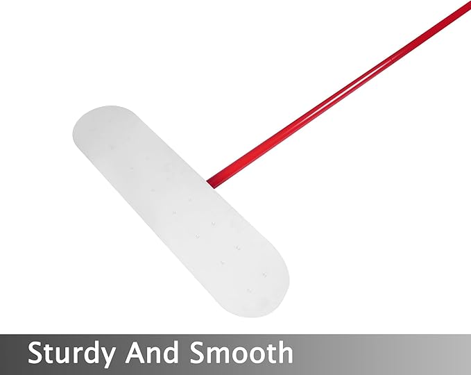 Bull Float Concrete Bull Float Tool Kit 48"x12" Fresno Round End Stainless Steel Board Kit Tool Cement Trowel Tools Float Bracket Concrete Tools Finishing With 57" Aluminum Alloy Handle x4 VOYAR