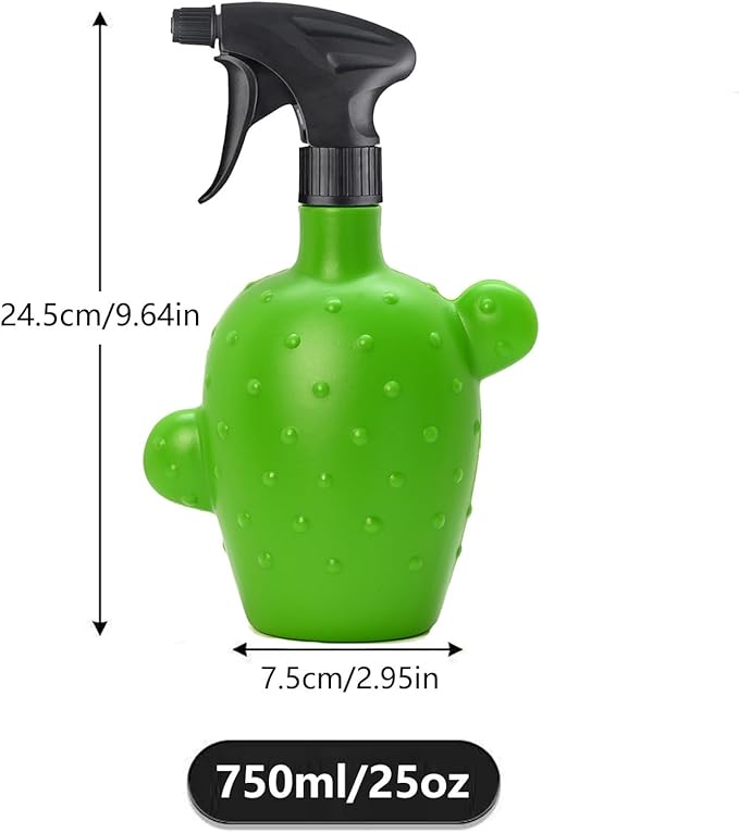 Plant Mister Spray Bottle，Spray Bottle for Indoor and Gardens, Continuous Water Mist Sprayer for Plants, Flowers, Cleaning (green 750ml/25oz)