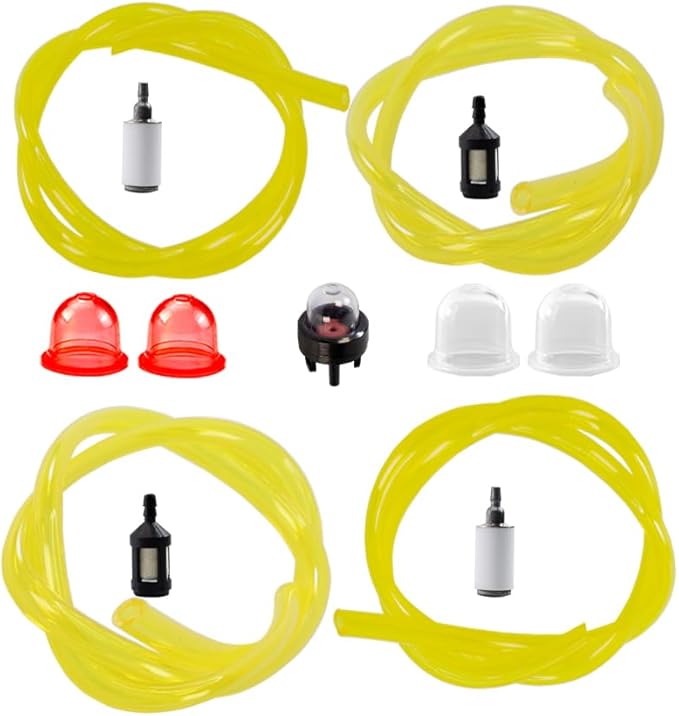 (2 feet long) Fuel Pipeline Fuel Filter Primer Bulb Carburetor Chainsaw Trimmer Fan Lawn Mower Suitable for 2-cycle Small Engines
