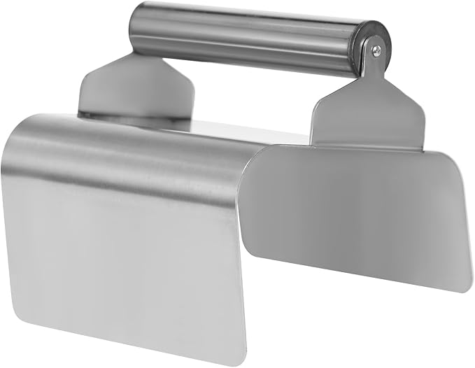 Landscape Curb Trowel Concrete Curb Tools, 7.24x5.9x4In Stainless Steel Slope Slant Trowel, Concrete Curb Tool with Handle and Putty Knife for Garden Pavement Patio