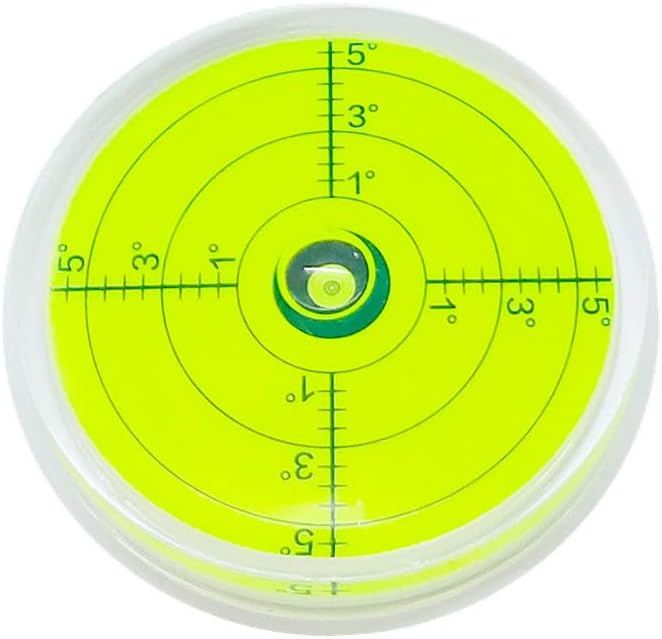 75x12mm Bubble Spirit Level Degree Marked Surface Circular Bubble Round Level Bubble Measuring Tools