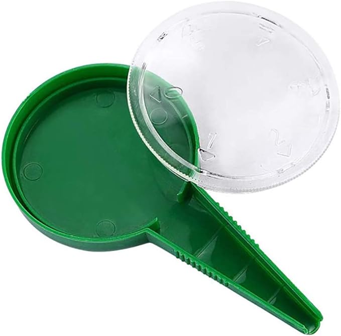 4 Pack Adjustable Hand Hold Sowing Seeds Dispenser, Seedlings Dibber and Widger Hole Puncher Garden Hand Tool Sets