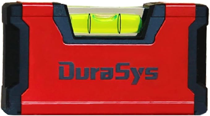 Small Magnetic Portable Level, 1 Vial Compact Horizontal Level Tool, 3.5" Smart Pocket-Sized Shock-resistant Aluminium Mini