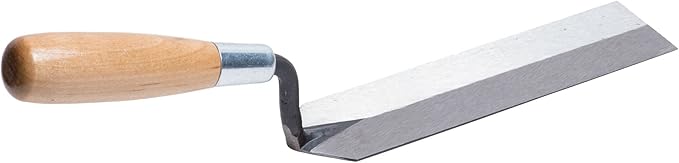 MARSHALLTOWN Margin Trowel, 8 x 2 Inch Blade, Spread Mortar and Tile Adhesive, Durable High Carbon Steel, Wood Handle, Tile Trowel, Made in the USA, 58