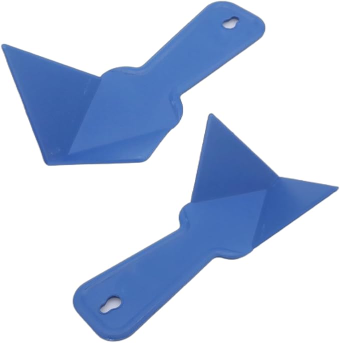 Drywall Corner Trowel, 2 Pack 90 Degree Inside Corner Finishing Tool, 6.77" x 4.2" Plastic Mud Scraper for Drywall Taping, Mudding, Wall Scraping, Stucco