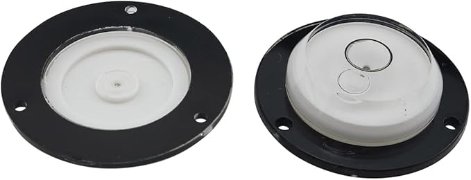 ZCZQC 4pcs Circular Bullseye Bubble Level with Screws Diameter Disc Bubble Spirit Level