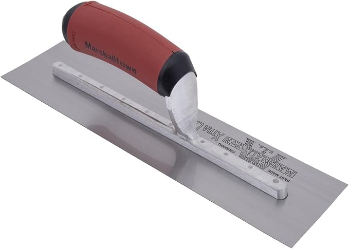 MARSHALLTOWN High Carbon Steel Finishing Trowel, 3 x 12 Inch Concrete, Masonry and Drywall Finishing Tool, Made in the USA, MXS56D