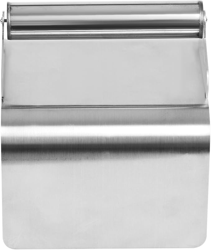 Landscape Curb Trowel, 201 Stainless Steel Concrete Curbing Trowel 5.9” x 7.24” x 4” Concrete Curb Tool Rectangle Edger Cement Model Making Tool with Handle & Putty Knife