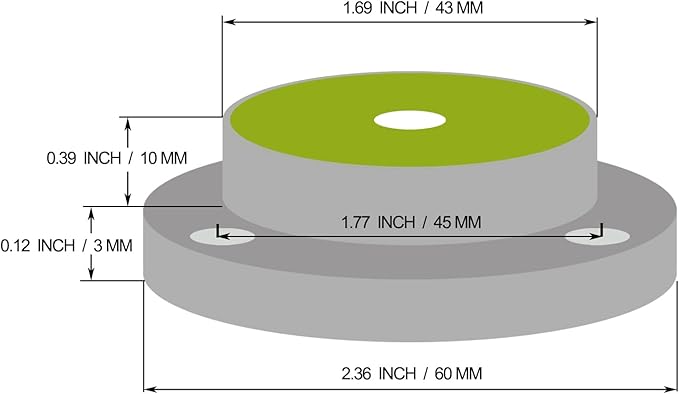 Flange Plate Level Machine Tool Travel Trailer Camper Rv Leveling Small Mini Scope Bubble Level Round (Diameter 60mm)