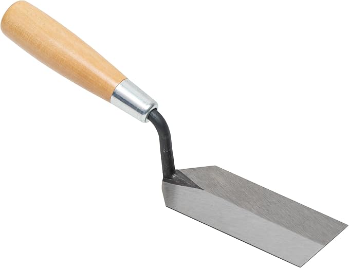 MARSHALLTOWN Margin Trowel, 5 x 2 Inch Blade, Spread Mortar and Tile Adhesive, Durable High Carbon Steel, Wood Handle, Tile Trowel, Made in the USA, 52