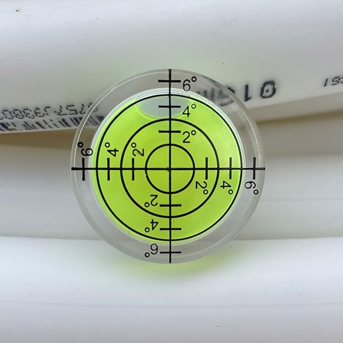 3Pcs Circular Bubble Level Bullseye Degree Marked Surface Round Spirit Levels Measuring Tool for Leveling Phonograph, Camera, Turntable, Tripod, Telescope (32X7mm)