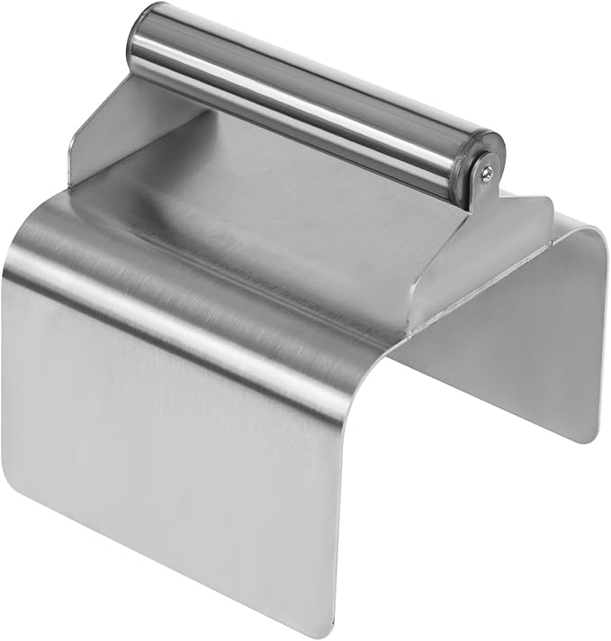 Landscape Curb Trowel, 201 Stainless Steel Concrete Curbing Trowel 5.9” x 7.24” x 4” Concrete Curb Tool Rectangle Edger Cement Model Making Tool with Handle & Putty Knife