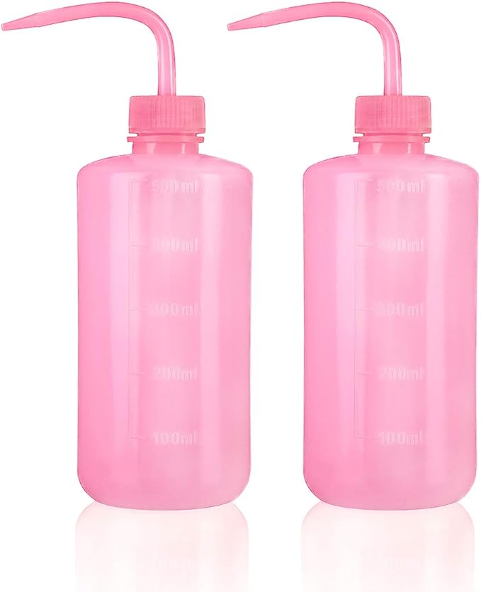 Squeeze Bottles Succulent Watering Bottle 500ml Pink Water Squirt Irrigation Bottle Squeeze Sprinkling Can Plastic Wash Plant Bottle 2pc