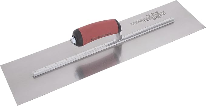 MARSHALLTOWN High Carbon Steel Finishing Trowel, 5 x 24 Inch Concrete, Masonry and Drywall Finishing Tool, Made in the USA, MXS245D