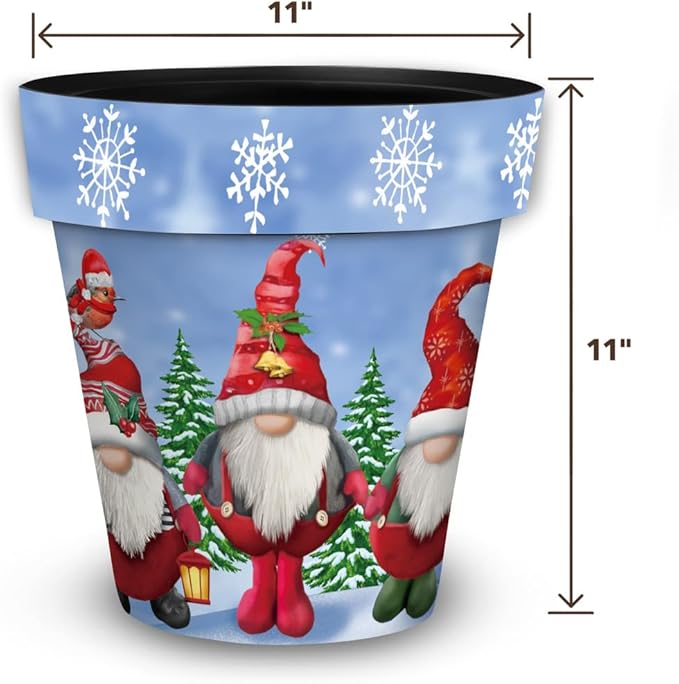 Briarwood Lane Winter Gnomes Medium Planter
