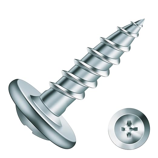 #8 x 5/8" Wood Screw 500Pcs Alloy Steel Standard Thread Truss Head Fast Self Tapping by SG TZH