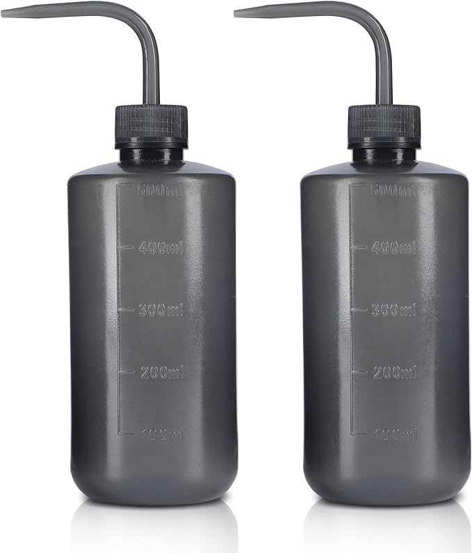 Squeeze Bottles Succulent Watering Bottle Black Water Squirt Irrigation Bottle Squeeze Sprinkling Can Plastic Wash Plant Bottle 500ml 2pc