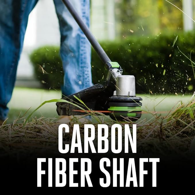 EGO POWER+ String Trimmer, Battery Powered, 15" trimmer for weeds and grass with POWERLOAD and Carbon Fiber Split Shaft, Battery and Charger Not Included - ST1520S