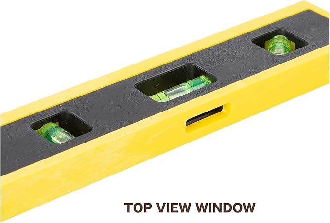 Mayes 10792 Professional Torpedo Level, Made in USA, 9" Magnetic Level for Pipe and Conduit Alignment, V-Groove Edge with 3 Vials and Pocket-Safe Design