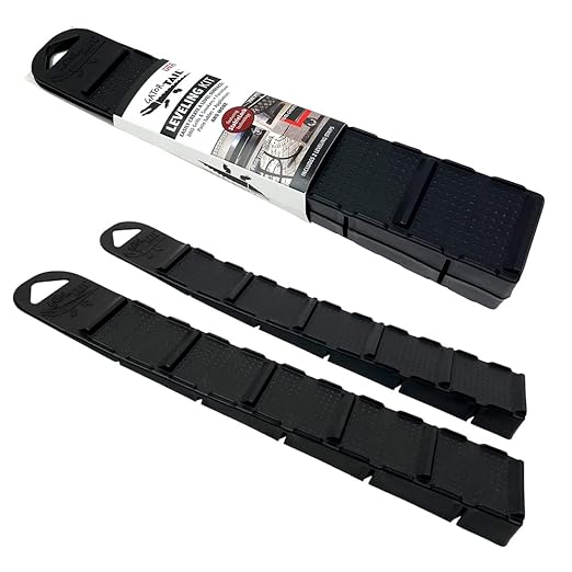 BBQ Butler Gator Tail - Leveling Shims for Grill - Plastic Wedges for Smokers, BBQs and Griddles - Cabinet Leveling Blocks- Hard Leveling Wedge - 2 Pack