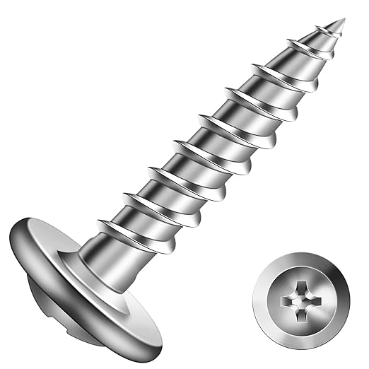 #8 x 3/4" Wood Screw 500Pcs 410 Stainless Steel Standard Thread Truss Head Fast Self Tapping by SG TZH