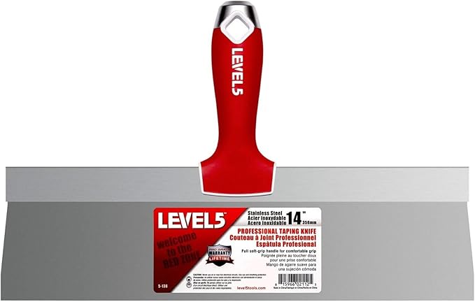 LEVEL5 CONTRACTOR'S Hand Tool Set - Welded Joint, Taping, & Specialty Knives, Mud Pan, Mixer, Jab Saw + Free Bag | 5-683