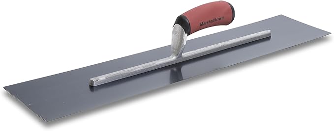 MARSHALLTOWN Blue Steel Finishing Trowel, 4 x 22 Inch Concrete, Masonry and Drywall Finishing Tool, Made in the USA, MXS224BD