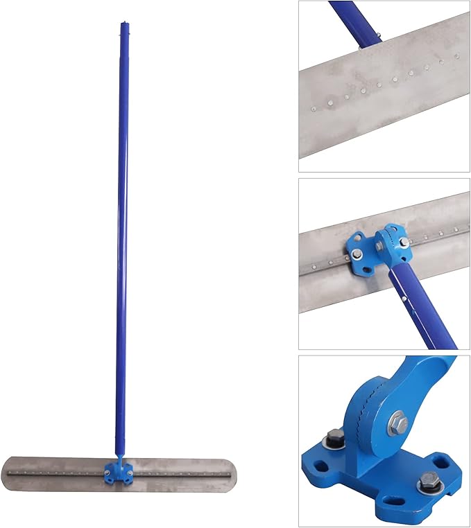 Heavy-Duty Magnesium Concrete Finishing Trowel and Bull Float Kit with 1.8M Handle for Cement Smoothing/Polishing
