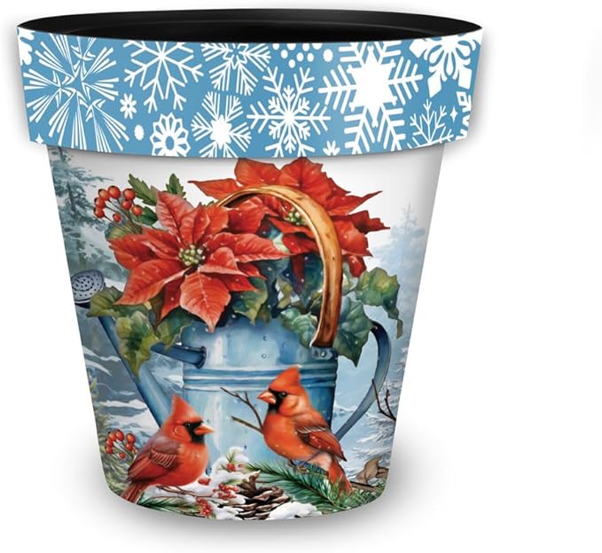 Briarwood Lane Winter Watering Can Small Planter