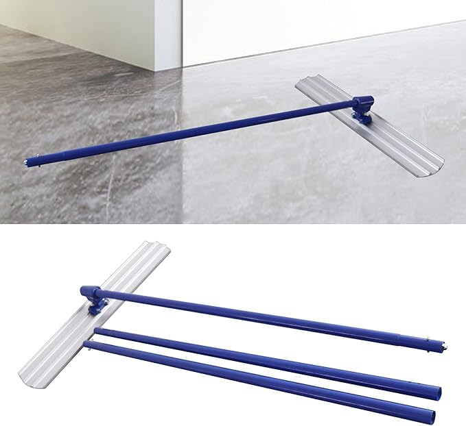 Professional Concrete Finishing Tools,47.24 x 7.28 Inch Round End Concrete Bull Float Kit,Cement Surface Smoothing & Leveling Trowel w/1.8M(6FT) Float Handle (B)