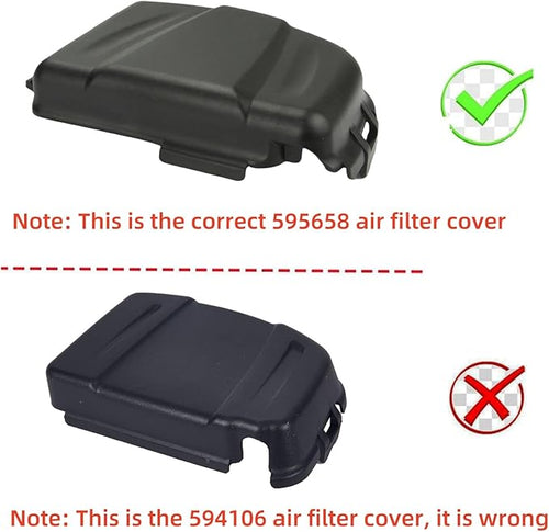 (10pcs) 595658 593260 Air Filter Cover Assembly Kit Compatible with Briggs and Stratton Models 103M02 104M02 104M05 09P700 093J02 550E 550EX 575EX 625EX 625EXi 675EXi 725Exi Lawn Mower Engines